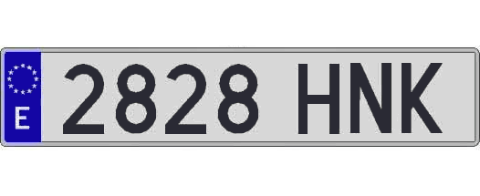 2828HNK matricula larga