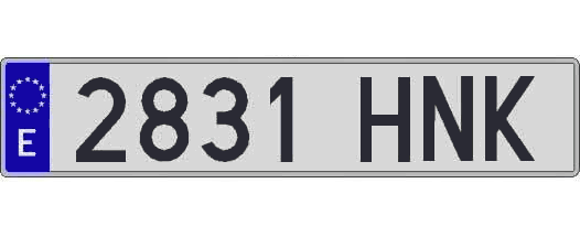2831HNK matricula larga