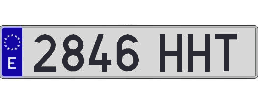2846HHT matricula larga