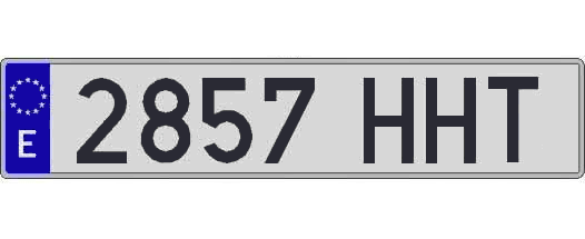 2857HHT matricula larga