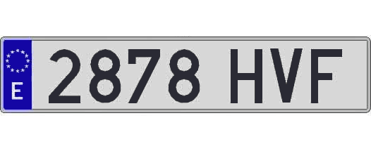 2878HVF matricula larga