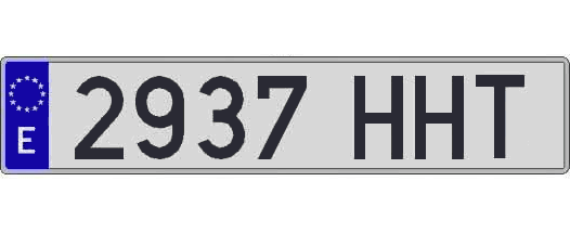 2937HHT matricula larga