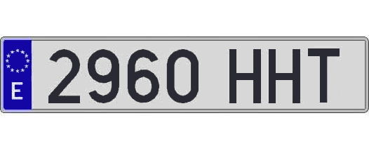 2960HHT matricula larga