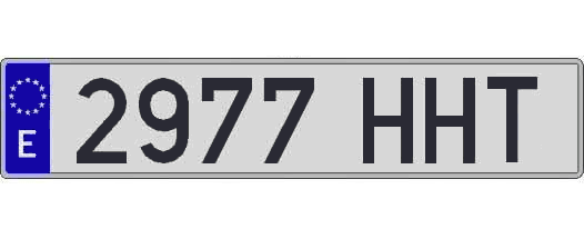 2977HHT matricula larga
