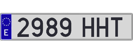 2989HHT matricula larga