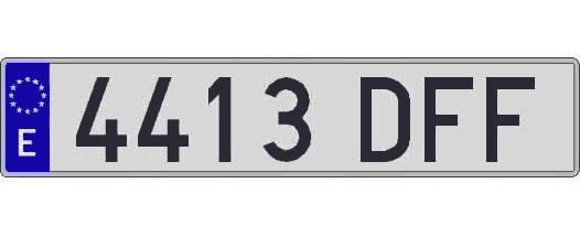 4413DFF matricula larga