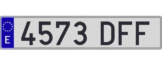 4573DFF matricula larga