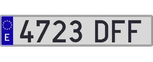 4723DFF matricula larga