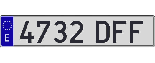4732DFF matricula larga
