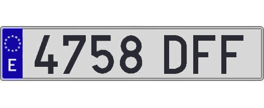 4758DFF matricula larga