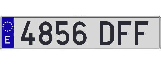 4856DFF matricula larga