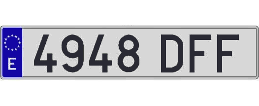 4948DFF matricula larga