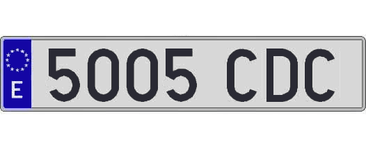 5005CDC matricula larga