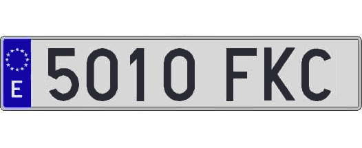 5010FKC matricula larga