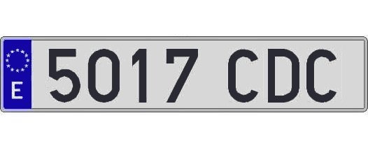 5017CDC matricula larga
