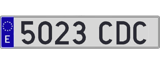 5023CDC matricula larga