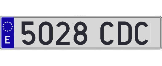 5028CDC matricula larga
