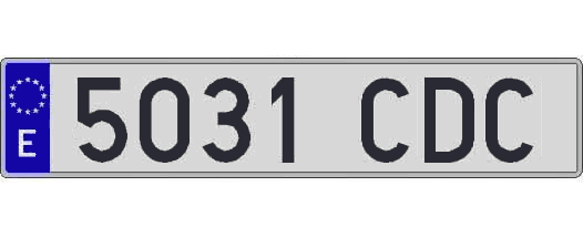 5031CDC matricula larga