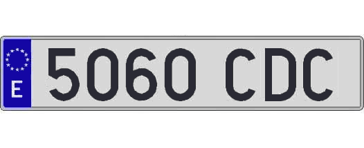 5060CDC matricula larga