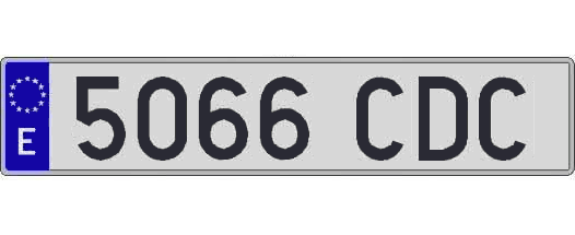 5066CDC matricula larga