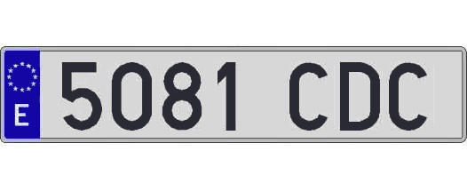 5081CDC matricula larga