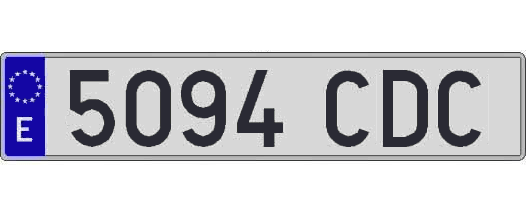 5094CDC matricula larga