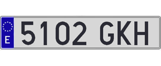5102GKH matricula larga