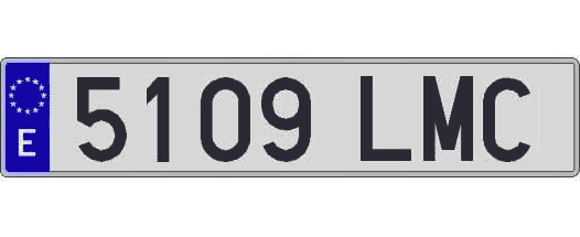 5109LMC matricula larga