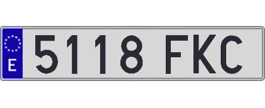 5118FKC matricula larga