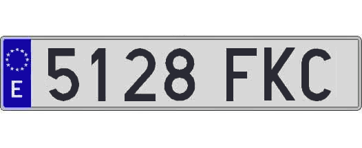5128FKC matricula larga
