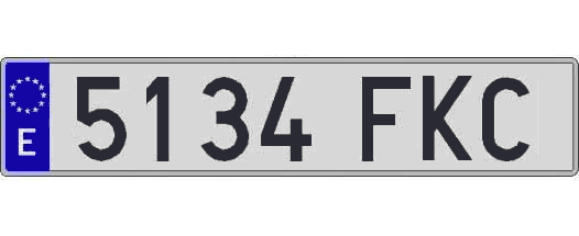 5134FKC matricula larga