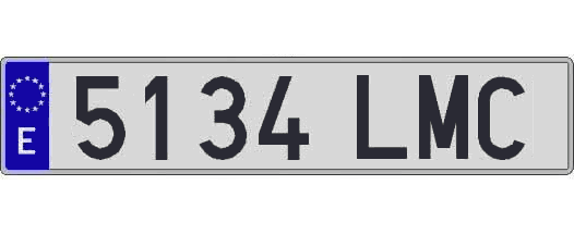 5134LMC matricula larga