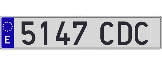 5147CDC matricula larga