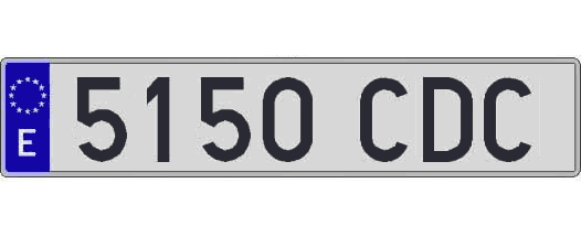 5150CDC matricula larga
