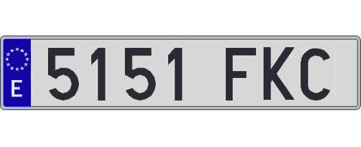 5151FKC matricula larga