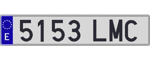 5153LMC matricula larga