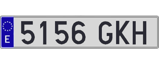 5156GKH matricula larga