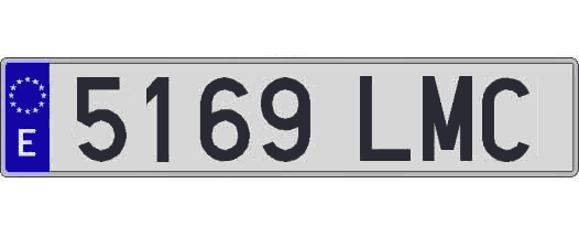 5169LMC matricula larga