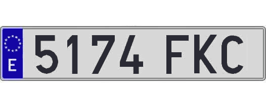 5174FKC matricula larga