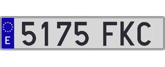 5175FKC matricula larga