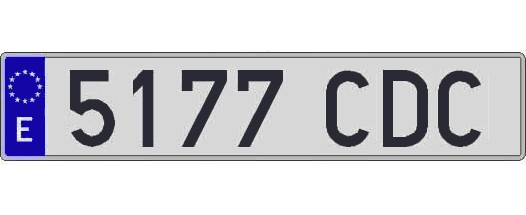 5177CDC matricula larga