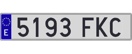 5193FKC matricula larga