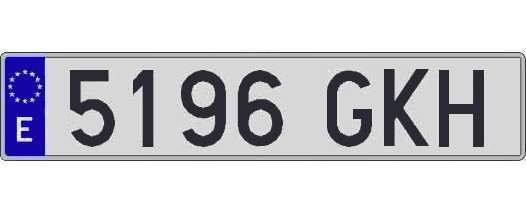 5196GKH matricula larga