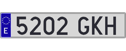 5202GKH matricula larga