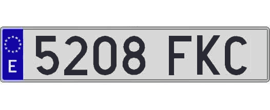 5208FKC matricula larga