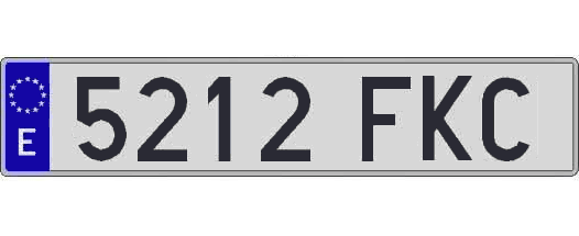 5212FKC matricula larga