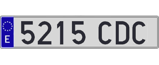 5215CDC matricula larga