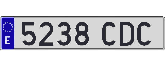 5238CDC matricula larga