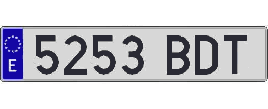 5253BDT matricula larga