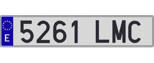 5261LMC matricula larga